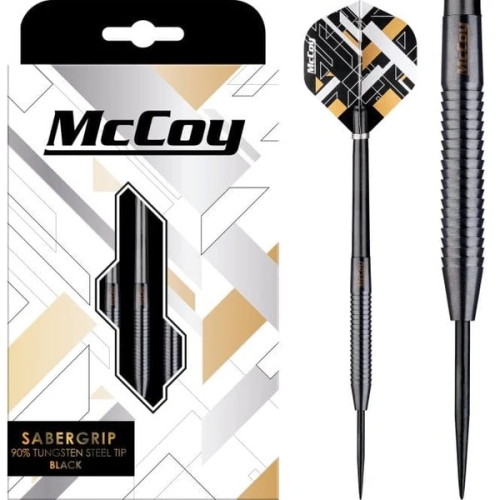 McCoy SABER black Steel-Dart-Set